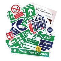 Health and safety signs and poster pack