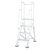 Mobile platform steps with cup feet, EN131 Professional compliant