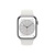 Apple Watch Series 8 GPS 45mm ezüstszínű alumínium tok, fehér sportszíj (MP6N3CM/A)