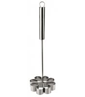 MOLDE 8X3CM INOX FLORES 774350