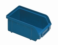 Sichtbox blau stapelbar PS 230/200x145x125mm