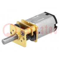 Motor: DC; with gearbox; HPCB; 6VDC; 1.5A; Shaft: D spring; 75: 1
