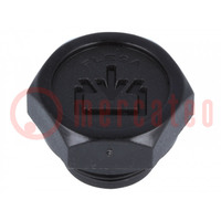Fill plug; without side hole; Thread: G 3/8"; Overall len: 16mm