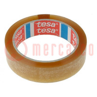 Packing tapes; L: 66m; Width: 25mm; Thick: 47.5um; transparent