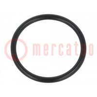 O-ring gasket; NBR rubber; Thk: 2mm; Øint: 22mm; black; -30÷100°C