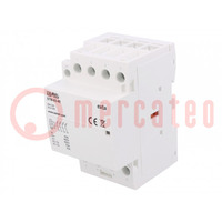 Contactor: 4-pole installation; 63A; 230VAC; NO x4; -5÷60°C