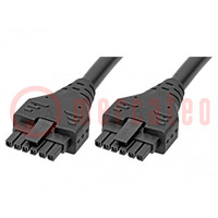 Cable; Micro-Fit 3.0; female; PIN: 6; Len: 0.5m; 8.5A; Colour: black