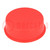 Plugs; Body: red; Out.diam: 62.5mm; H: 20mm; Mat: LDPE; push-in; round