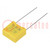 Capacitor: polypropylene; suppression capacitor,X2; 100nF; THT