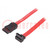 Kabel: SATA; SATA Stecker,SATA Stecker gewinkelt; 500mm; rot