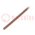 Insulating tube; silicone; brown; Øint: 1mm; Wall thick: 0.4mm