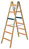 Produktbild - Holz-Stehleiter "Professional ERGO" , 4 Sprossen , Länge 1,26 m , Holmgröße 56 mm