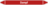 Rohrmarkierer ohne Gefahrenpiktogramm - Dampf, Rot, 2.6 x 25 cm, Polyesterfolie