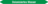 Mini-Rohrmarkierer - Deionisiertes Wasser, Grün, 0.8 x 10 cm, Polyesterfolie