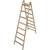 Sprossen-DoppelLeiter, (Holz), Arbeitshöhe 3,57 m,Standhöhe 2,3 m, Leiternlänge 2,35 m, Gew. 13,5kg