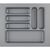 Produktbild zu HETTICH Orga Tray 440 Besteckeinsatz,Tiefe 440-520mm, Nennbreite 500mm, silber