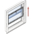 Produktbild zu Ferramenta per finestra ghigliottina HAWA-Vertical 150/3 o 150/5,plastica marron