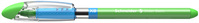 Kugelschreiber Slider Basic, Kappenmodell, XB, hellgrün, Schaftfarbe: transpar.