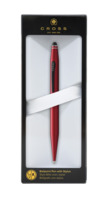 Kugelschreiber mit Stylus Tech 2 Metallic-Rot, in Blister