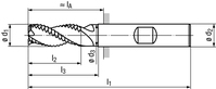 Economy HM-Schaftfräser lang TypWR GLT 3,0 mm