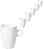 Kaffee-/Cappuccino-Obertasse Bistro; 250ml, 7.2x10.2 cm (ØxH); weiß; rund; 6