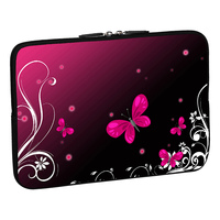 PEDEA Design Schutzhülle: butterfly 15,6 Zoll (39,6 cm) Notebook Laptop Tasche