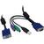 Inter-Tech IPC 19" KVM-Kabel VGA/PS2/USB, 3 m Länge