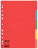 Pendarec-Kartonregister Blanko, A4, Pendarec-Karton, 5 Blatt, farbig