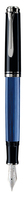 Pelikan M805 vulpen Ingebouwd vulsysteem Zwart, Blauw, Zilver 1 stuk(s)