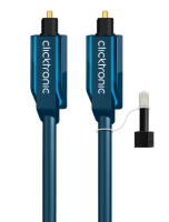 ClickTronic 1m Toslink Opto-Set audio kabel Blauw