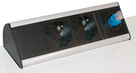 Kondator 935-I2M0 power distribution unit (PDU) 2 AC outlet(s) Aluminium, Black