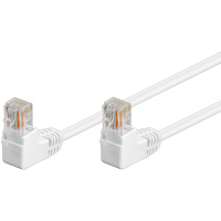 Goobay 96069 kabel sieciowy Biały 0,5 m Cat5e U/UTP (UTP)