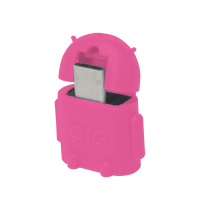 LogiLink AA0065 csatlakozó átlakító Micro-USB-OTG USB 2.0 Rózsaszín