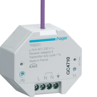Hager TRB201 fényerőszabályzó Szerelhető Dimmer Szürke