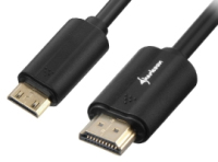 Sharkoon 3m, HDMI/Mini HDMI HDMI-Kabel HDMI Typ A (Standard) HDMI Type C (Mini) Schwarz