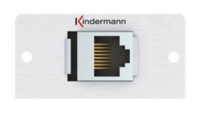 Kindermann 7444000827 wandcontactdoos RJ-45 Aluminium