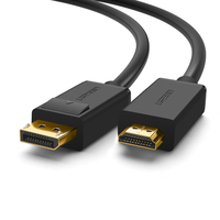 Ugreen 10202 adapter kablowy 2 m DisplayPort HDMI Czarny