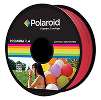 Polaroid PL-8019-00 materiale di stampa 3D Acido polilattico (PLA) Rosso, Trasparente 1 kg
