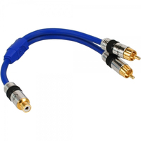 InLine 4043718078905 audio cable 0.25 m 2 x RCA RCA Blue