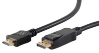 shiverpeaks BS77495-2 câble vidéo et adaptateur 5 m DisplayPort HDMI Type A (Standard) Noir