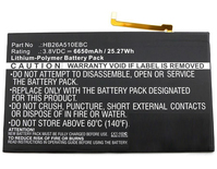 CoreParts TABX-BAT-HUM200XL industrieel oplaadbare batterij/accu Lithium-Polymeer (LiPo) 6650 mAh 3,8 V