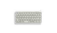 CHERRY G84-4100 COMPACT KEYBOARD Clavier filaire miniature, USB/PS2, gris clair, AZERTY - FR