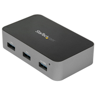 StarTech.com HB31C4AS hálózati csatlakozó USB 3.2 Gen 2 (3.1 Gen 2) Type-C 10000 Mbit/s Fekete, Szürke