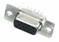 Harting 09 56 151 5500 wire connector D-Sub 15-pin Black, Stainless steel