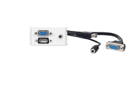 Vivolink WI221271 socket-outlet VGA + USB A + 3.5mm White