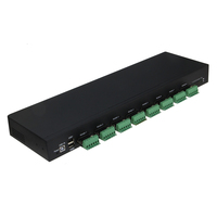 RealPower 284515 convertidor, repetidor y aislador en serie USB 2.0 RS-422/485 Negro