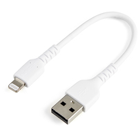 StarTech.com RUSBLTMM15CMW kabel do telefonu Biały 0,15 m USB A Lightning