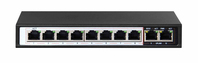 Extralink Switch PoE CERES 8x 100Mb/s PoE/PoE+, 2x RJ45 Uplink 100Mb/s, 96W