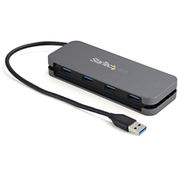 StarTech.com 4 Port USB 3.0 Hub - USB-A naar 4x USB-A - SuperSpeed 5Gbps Mini USB 3.2 Gen 1 Type-A Hub - USB Busgevoed - Laptop/Desktop USB Hub met lange 28cm kabel & Kabelmanag...