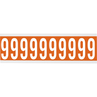 Brady CNL1O 9 etiket Rechthoek Verwijderbaar Oranje, Wit 250 stuk(s)